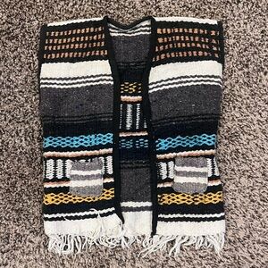 Vintage Blanket Serape Toddler Vest Serpico